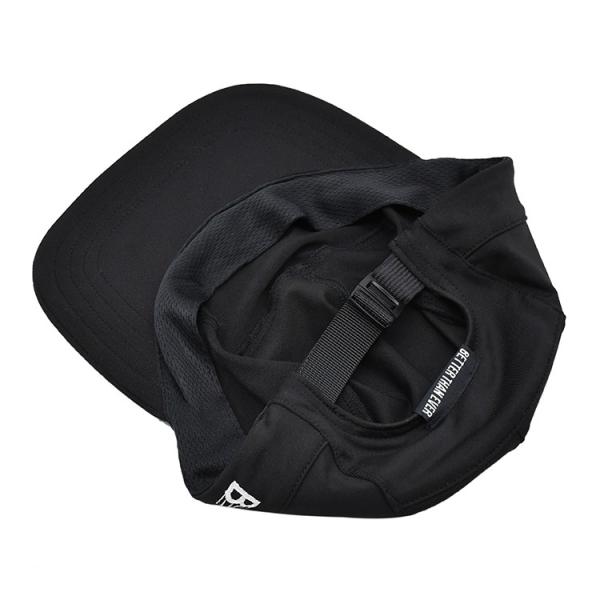 Unisex 5 Panel Camper Hat With Flat Brim Made Of Cotton / Nylon / Polyester