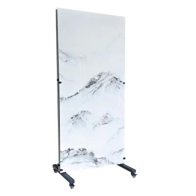 Movable Large Panel  Tile Display Holder Double Sided Metal Granite Slab Racks