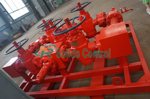 Presión del múltiple de obstrucción de la plataforma de perforación de los recambios del taladro del control del pozo de petróleo 35Mpa