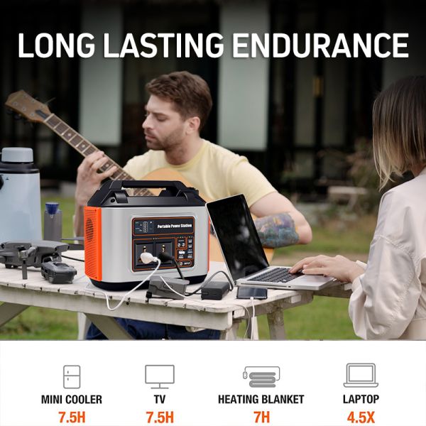 500W 486Wh Solar Generator Portable Electric Power Station 110V AC Outlet