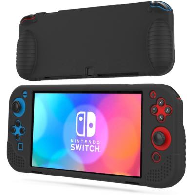 Protective HOXC Nintendo Switch OLED Silicone Protective Case, Ergonomic Grip Grip Silicone Cover for Nintendo Switch OLED Console