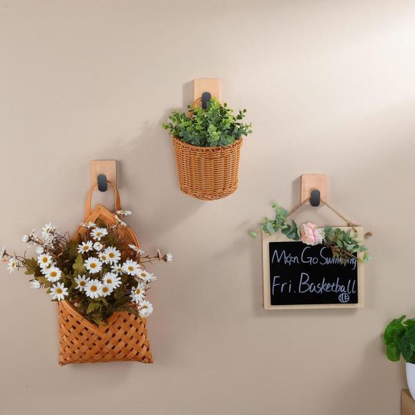 Solid Wood Beech Wall Hook - Handmade Customizable Coat Hanger