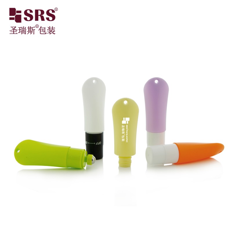 KG2-20ML Tube Shape HDPE Bottle With Hole Rope For Anti-Itch Liquid Roller Ball Bottle