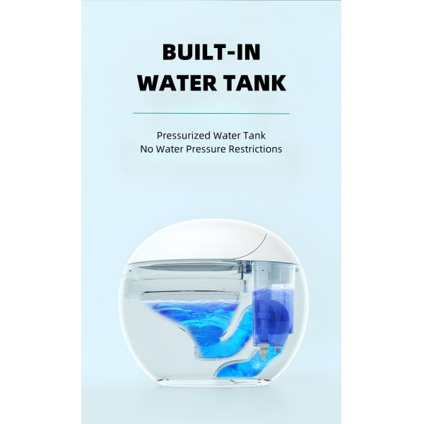 Egg Shape Smart Intelligent Toilet Digital Display Ceramic Multi Function