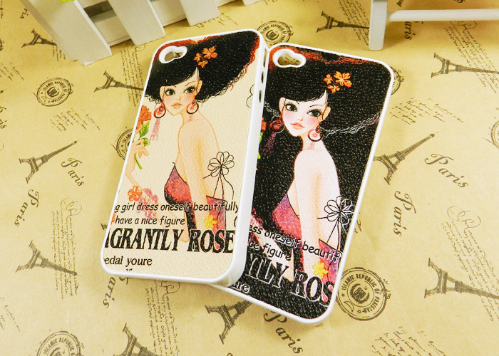 Custom Cute PC Iphone 4 Hard Shell Case With Dustproof Speciality