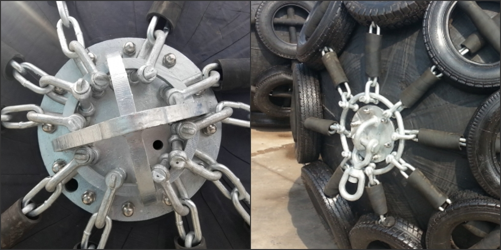 Anti Explosion 0.05MPa / 0.08MPa Yokohama Type Fender Pneumatic Rubber Fender