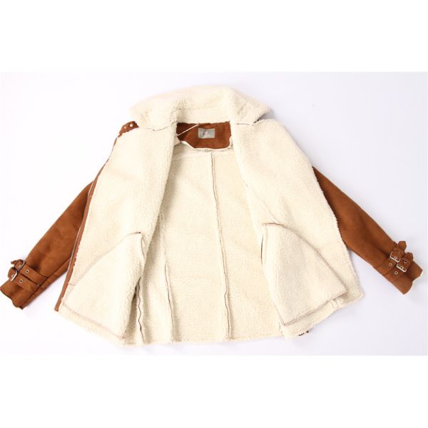 Lady's Sueded Sherpa coats, Women's sueded jacket , very cool quality, stocks