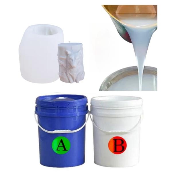 Bulk RTV2 Platinum Silicone Rubber Liquid For Making Gypsum Concrete Crafts Mold