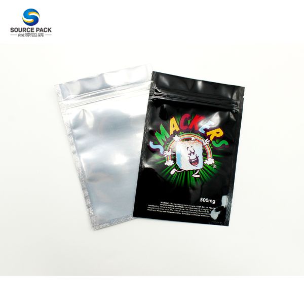 Weed Mylar Bag Plastic Zipper For Marijuana Packaging 90-160 Micron
