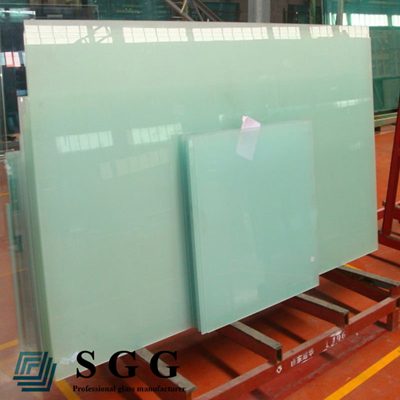 opaque white glass laminated glass