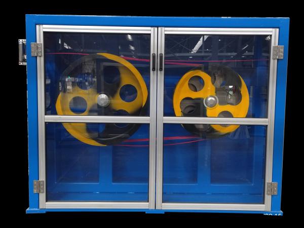 Double Wheel Capstan Cable Puller / Wire Puller With High Speed