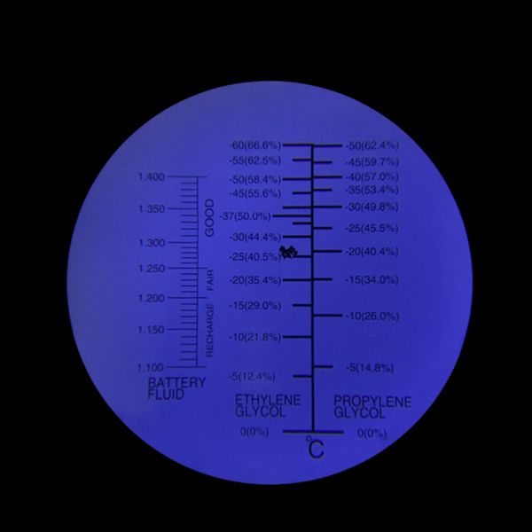 Handheld 0-66.6 Brix Range High Accuracy 0.01% Refractometer for Ethylene and Propylene Glycol Testing