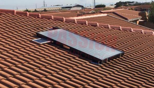 Laser Welding Copper Tube Flat Plate Solar Collector For Hotel Heating Solar Geysers