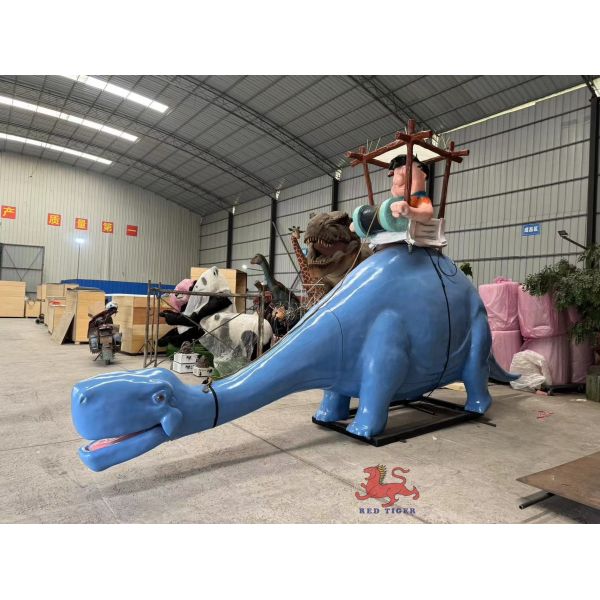 Динозавр из стекловолокна мультфильм динозавр-аниматор динозавр