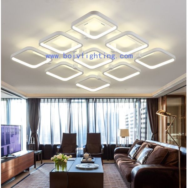 LED Ceiling Lamp  Aliminum+Iron& PC 1000*750*150MM  Attractive Comtenparary  Design