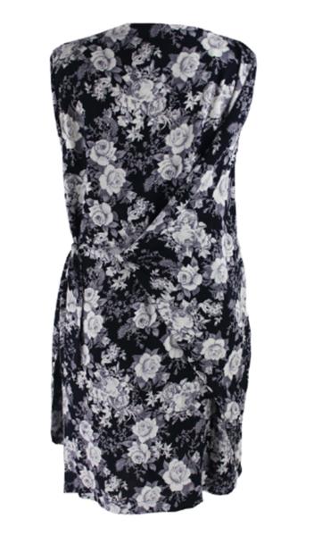 Low Turtleneck Short Women Fitted Dresses Sleeveless Printed Custom Ladywear