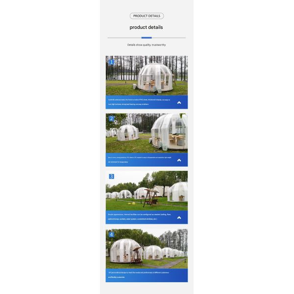 Unwind in Style with Our PC-Friendly Outdoor Star Room Space Capsule Bubble House