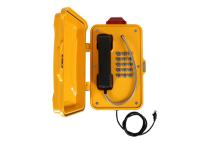 Téléphone analogique industriel public Matériau en alliage d'aluminium Appel gratuit 2 ans de garantie