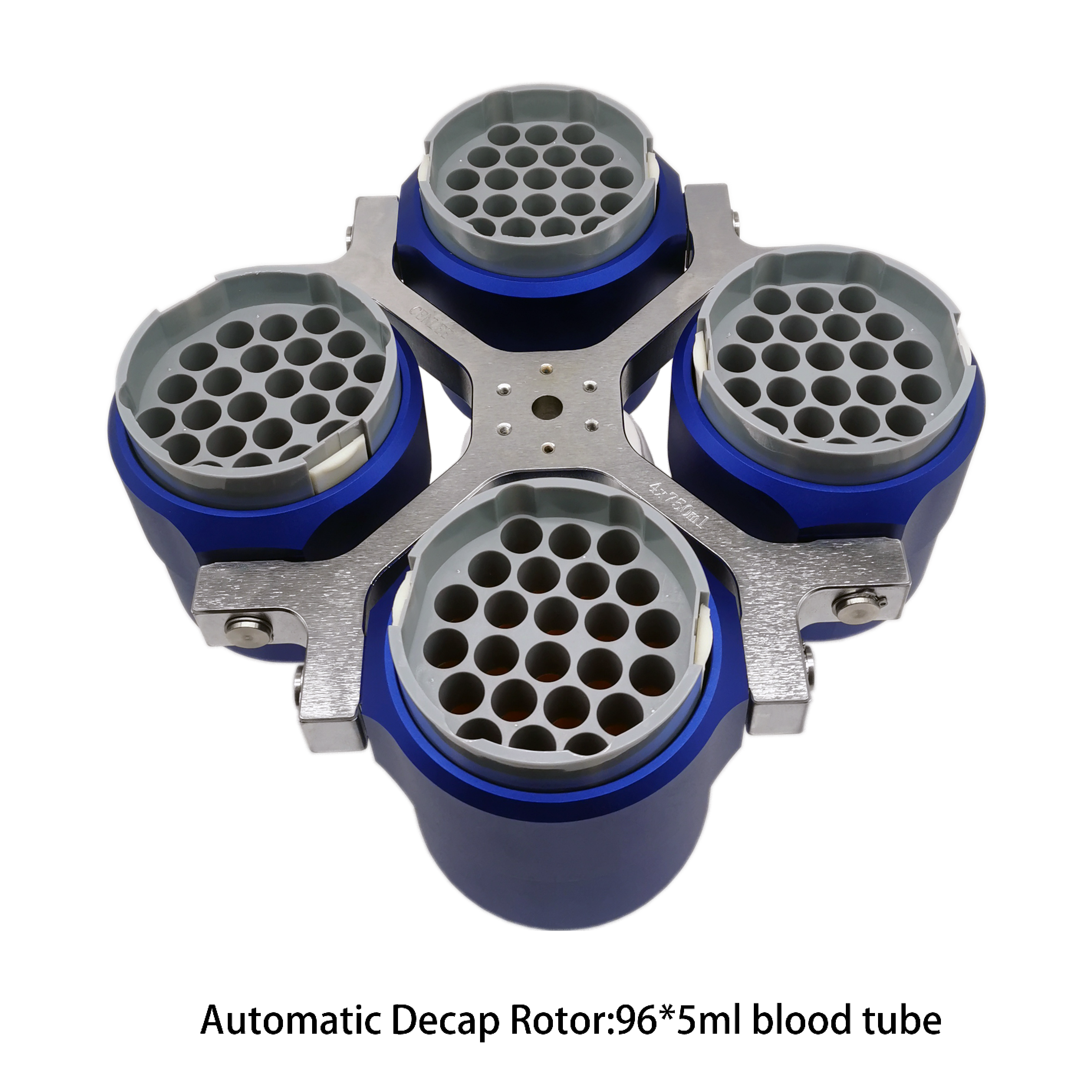 Cenlee TM96-GY12042 96-Well 5ml/7ml Vacuum Blood Collection Plate Decapping Centrifuge 4000 RPM 3166xg RCF Steel Construction