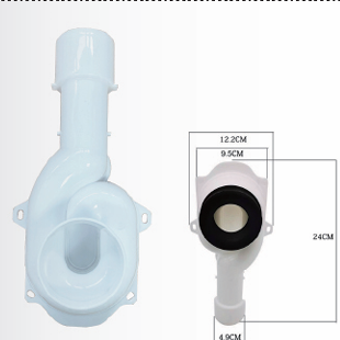 Urinal Anti-Odor Sewage Pipe Displacement Concealed Drain Valve Wall-Type Drainage Connector Sewage Pipe Sewage Accessory