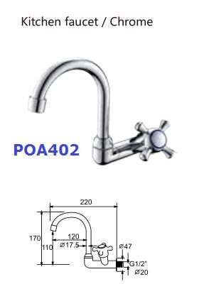 G1/2 Plastic Toilet Hand Faucet With Water Saver Design Sink faucet in Chrome finish ,white color