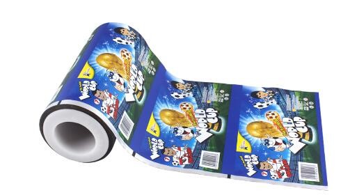 laminating food grade plastic bag film roll with vivid printing