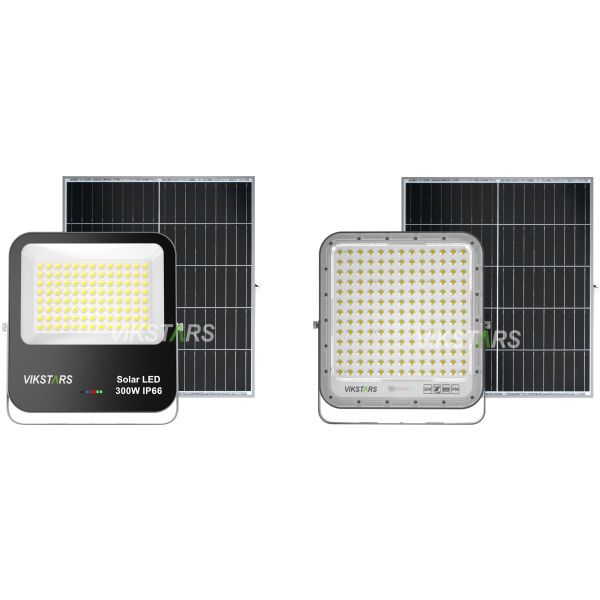 Battery Replaceblae 60w 100w 200W 300w Solar Flood Lights With Glass Cover