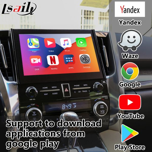 4+64GB CarPlay/интерфейс андроида включили HEMA, NetFlix Spotify для Alphard Toyota Camry