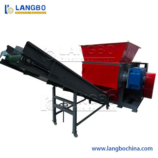 Single Shaft Plastic PE PP BOPP Film Shredder Machine