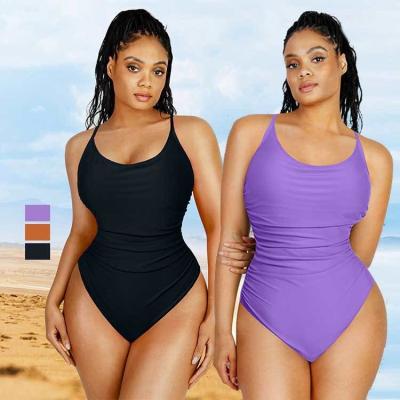 Hexin Tummy Control Waisted Shapewear Swimsuit for Women Digital Print One Piece Bikini