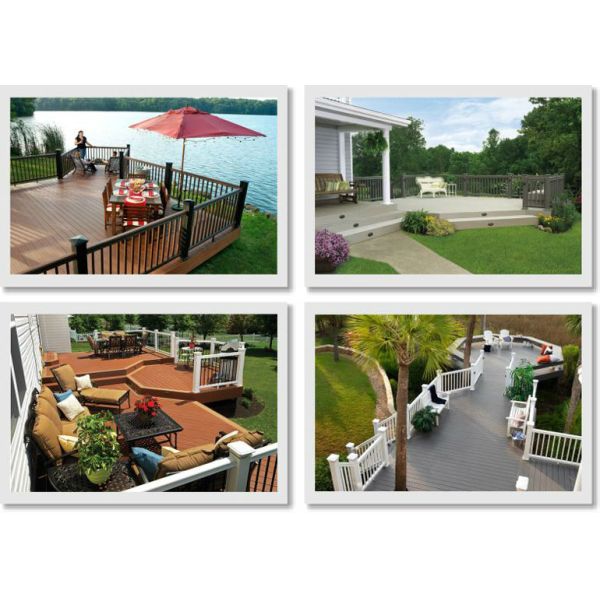 Самый последний со--Экструтион пол ВПК составной украшая с ультрафиолетовое устойчивое на открытом воздухе