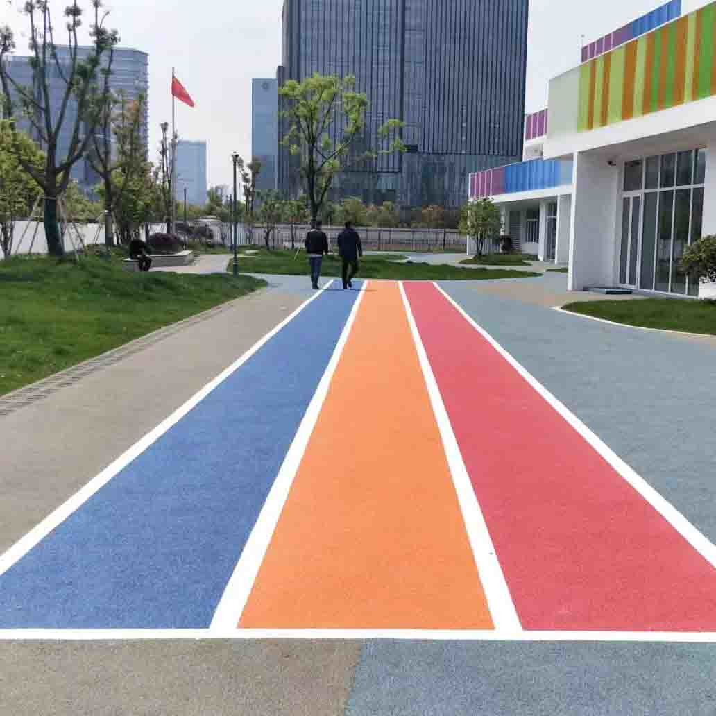 Крошка каучука резинового следа материальная покрашенная EPDM Eco дружелюбная Jogging