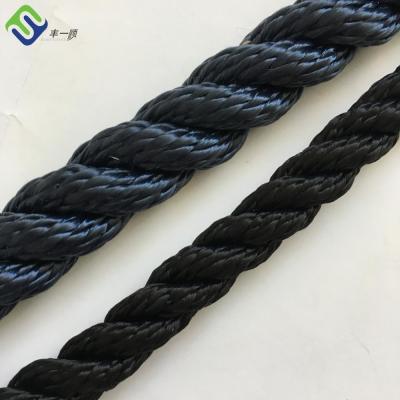 Colored 3 Strand Nylon Rope Coil Twisted 10mm 220m For Marine