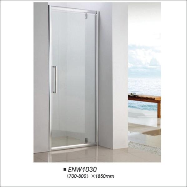 Framed Hinged Glass Shower Door / Hinged Shower Screen For Hotel Bathroom
