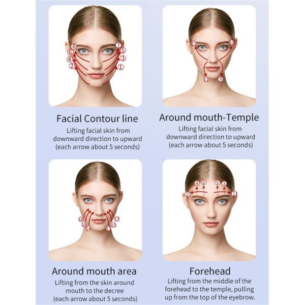 ML03B Ems Led Light Therapy Facial Cleansing Skin Tightening Radio Frequency Machine