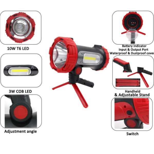 Handhold света работы Headlamp звероловства ночи СИД 10W на на открытом воздухе рыбная ловля 10000 часов