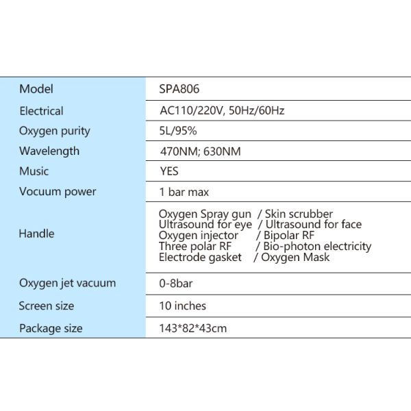 Multifuncional 10 en 1 cuidado facial piel Hidratante hidra oxígeno máscara jet peel piel cuidado facial máquina