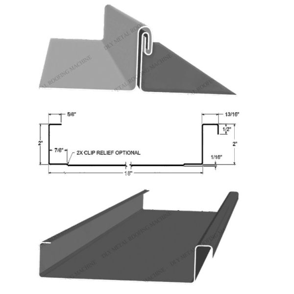 Оборудование панели крыши шва положения машины Cr12 толя металла замка кнопки сброса зажима