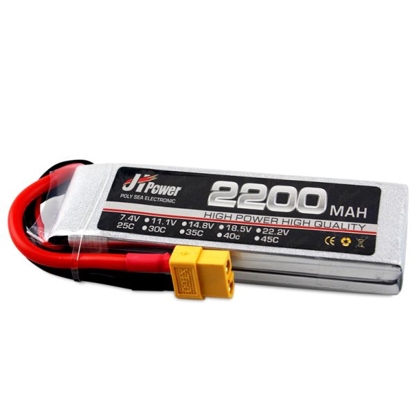 45C 2200mAh Lipo Battery 2S - 6S FPV Racing Batteries Long Cycle Life