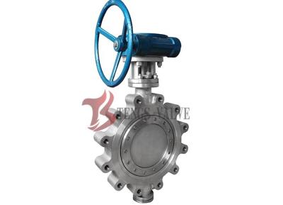 Lug Type Stainless Steel Butterfly Valve Manual Gear Operated Friction Free Sealing