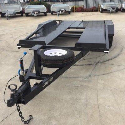 Custom 14 x 6.3ft Tandem Car Carrier Trailer / Car Hauler Trailer For Transporting Cars