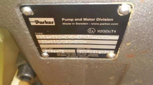 Parker V14-110-CVC-EPH3N-N000 Hydraulic Piston Motor Variable Motor