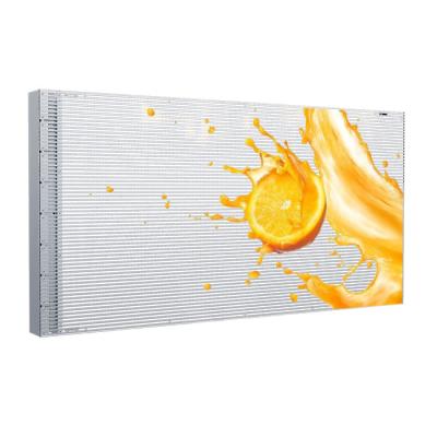 Front Service Adhesive Transparent LED Display 3.5 KG Per Panel with Aluminum PC Cabinet Material