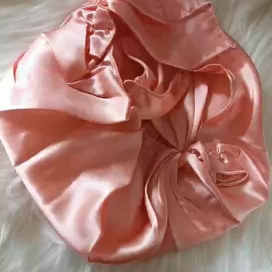 Night Sleeping 22 Momme Mulberry Silk Bonnet Smooth Many Colors