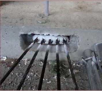 CE Cast Iron Round Prestressed Anchorage System Grips Wedge Anchor Head Steel