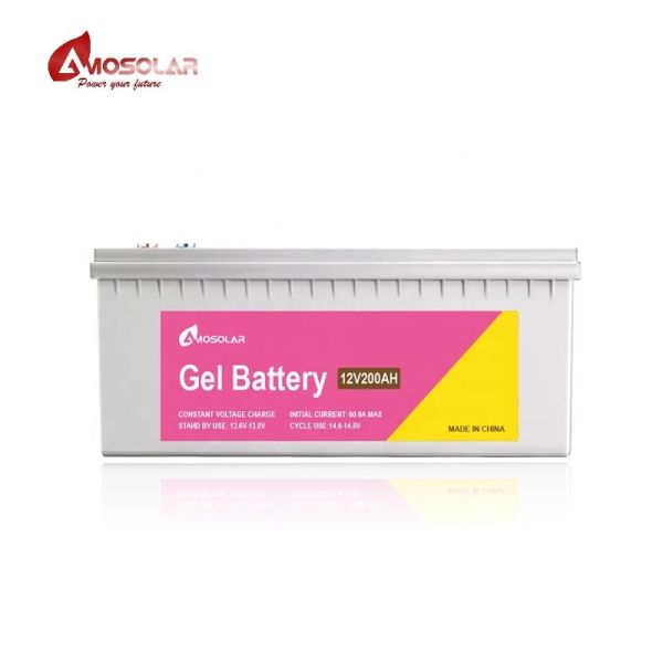 Battery Type Lead-Acid 12V/24V/36V/48V Amosolar Gel Type Battery For Solar Storage System