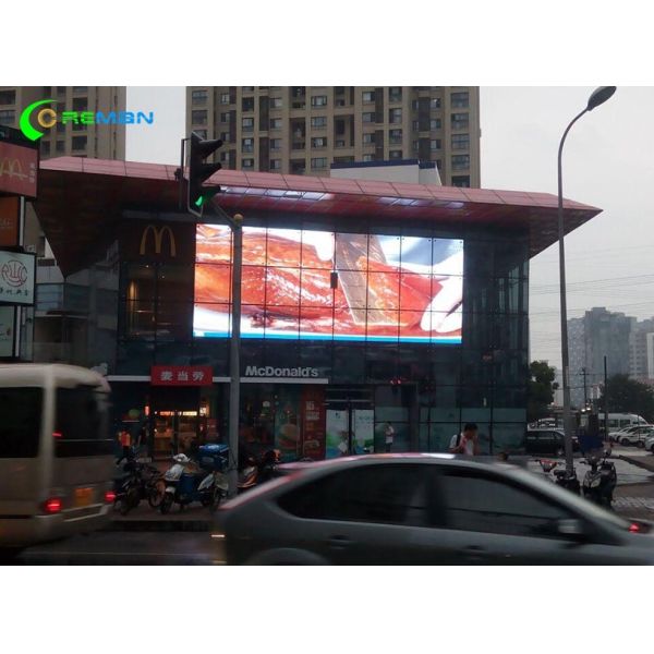 Moving Message Transparent LED Curtain Screen , Window Transparent Glass Screen