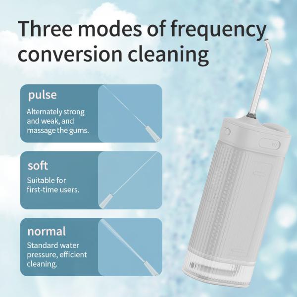 Portable Rechargeable Water Flosser Multifunctional With 4 Types Nozzles