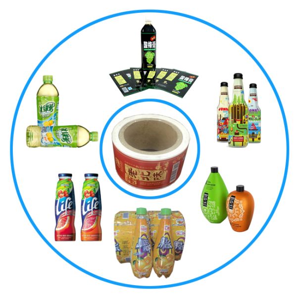 Combo - Pack Heat Plastic Stretch Sleeve Labels , PET Plastic Sheet Shrink Film