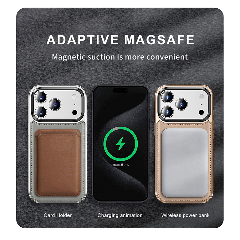 Laudtec Magnetic Case for iPhone 18 17 16 Pro Max Soft 360 Full Protection Metallic Business Back Cover Anti-Fingerprint Shell